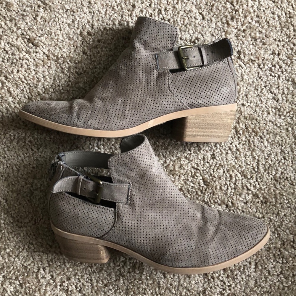 Tan booties
